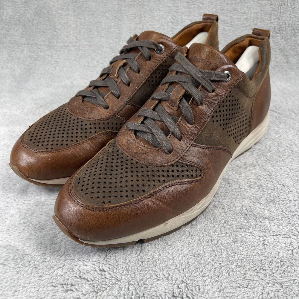 Gordon Rush Rubin Mens Sneakers Sz 10.5 Brown Leather Lace-Up Casual Shoes